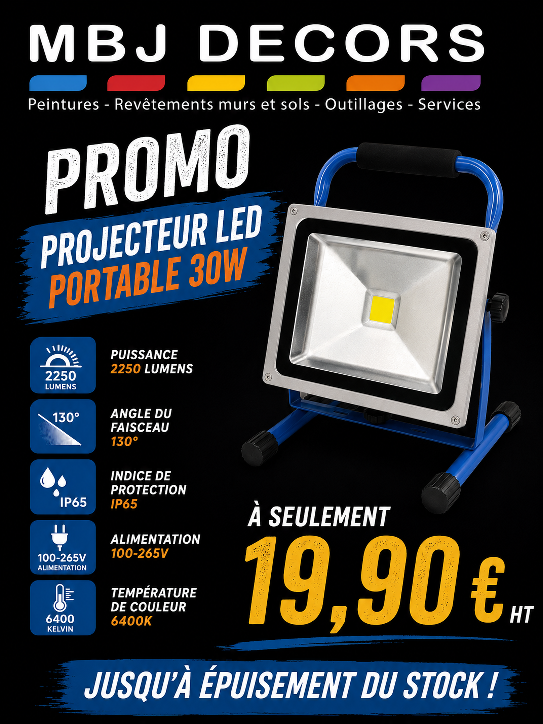 Projecteur led portable